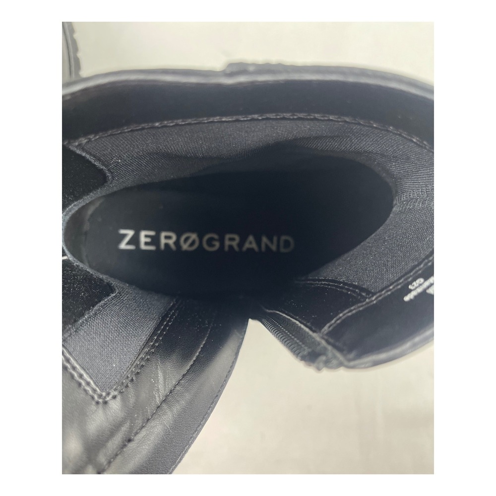 Cole Haan Zerogrand Womens 9B Black Leather Wedge Side Zip Ankle Booties W28705 - Picture 7 of 11